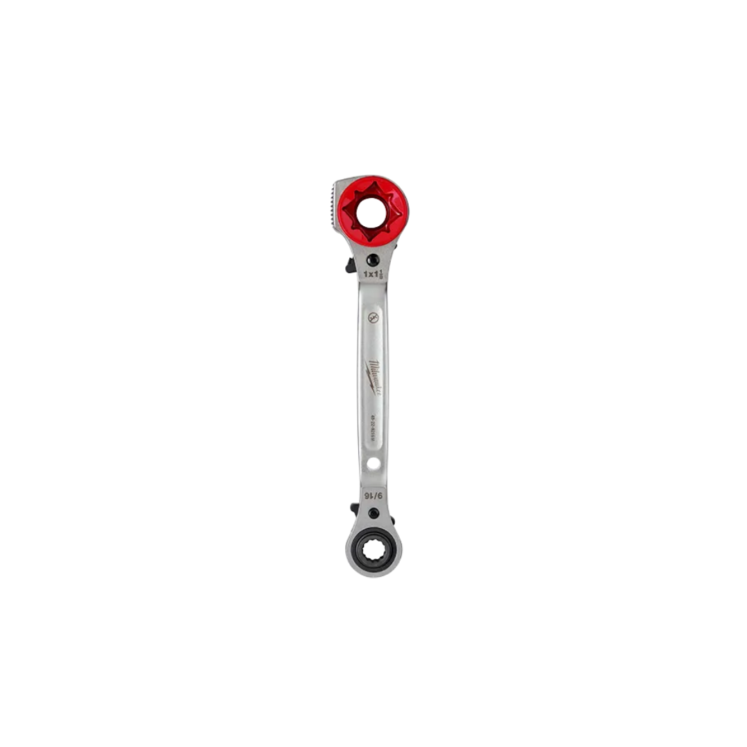 Milwaukee Lineman's 5in1 Ratcheting Wrench with Milled Face from Columbia Safety